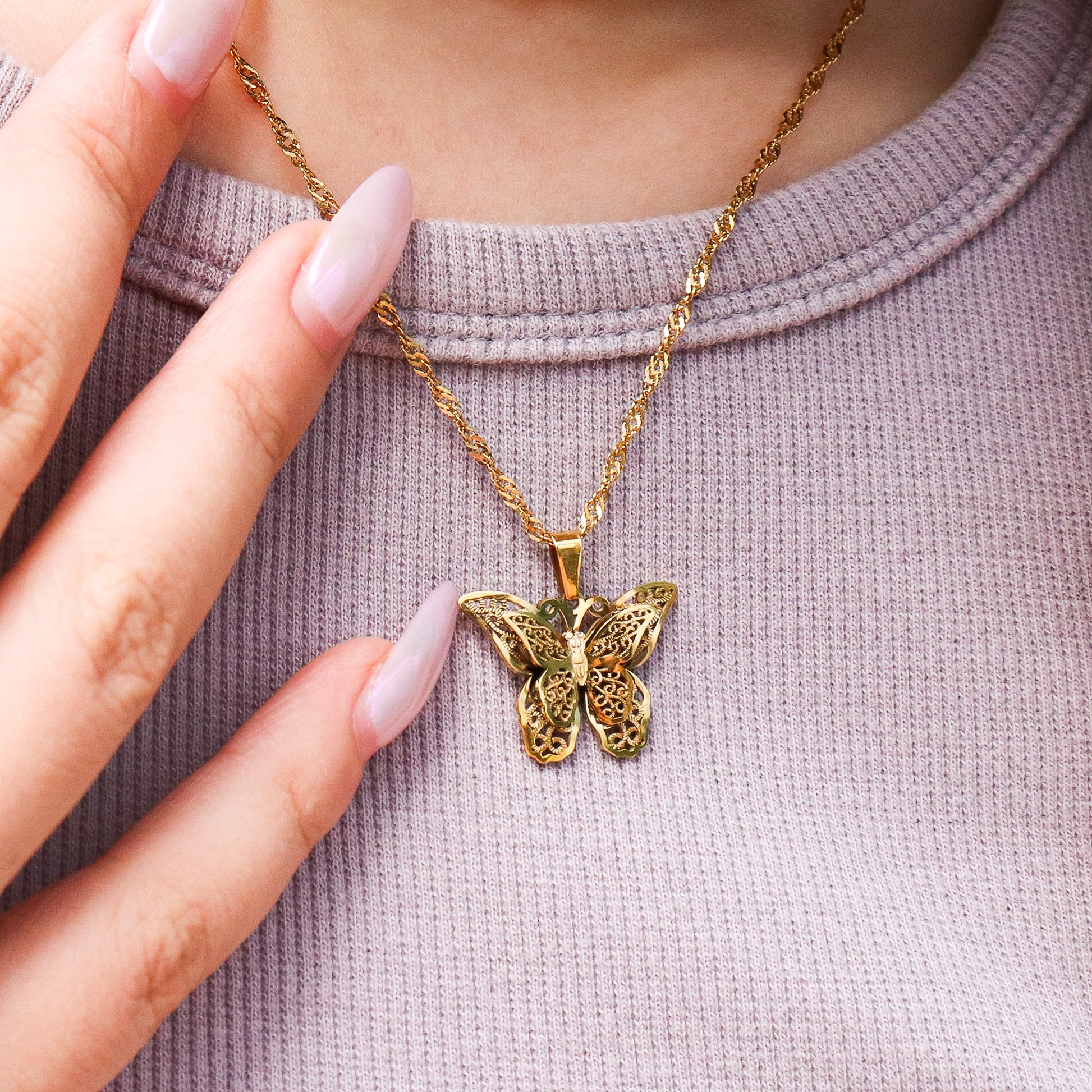 Papillion Pendant Necklace