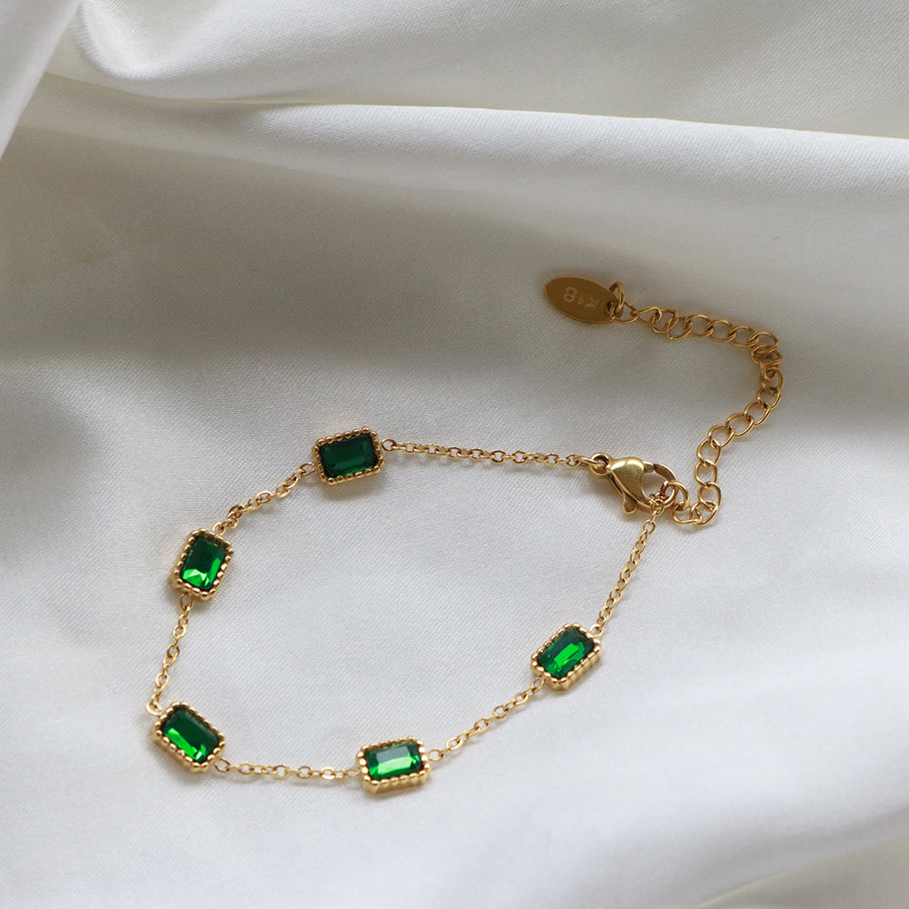 Emerald Stones Bracelet