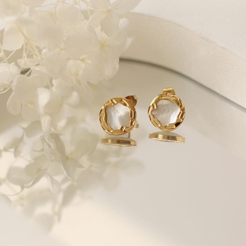 Textured Woven Stud Earrings