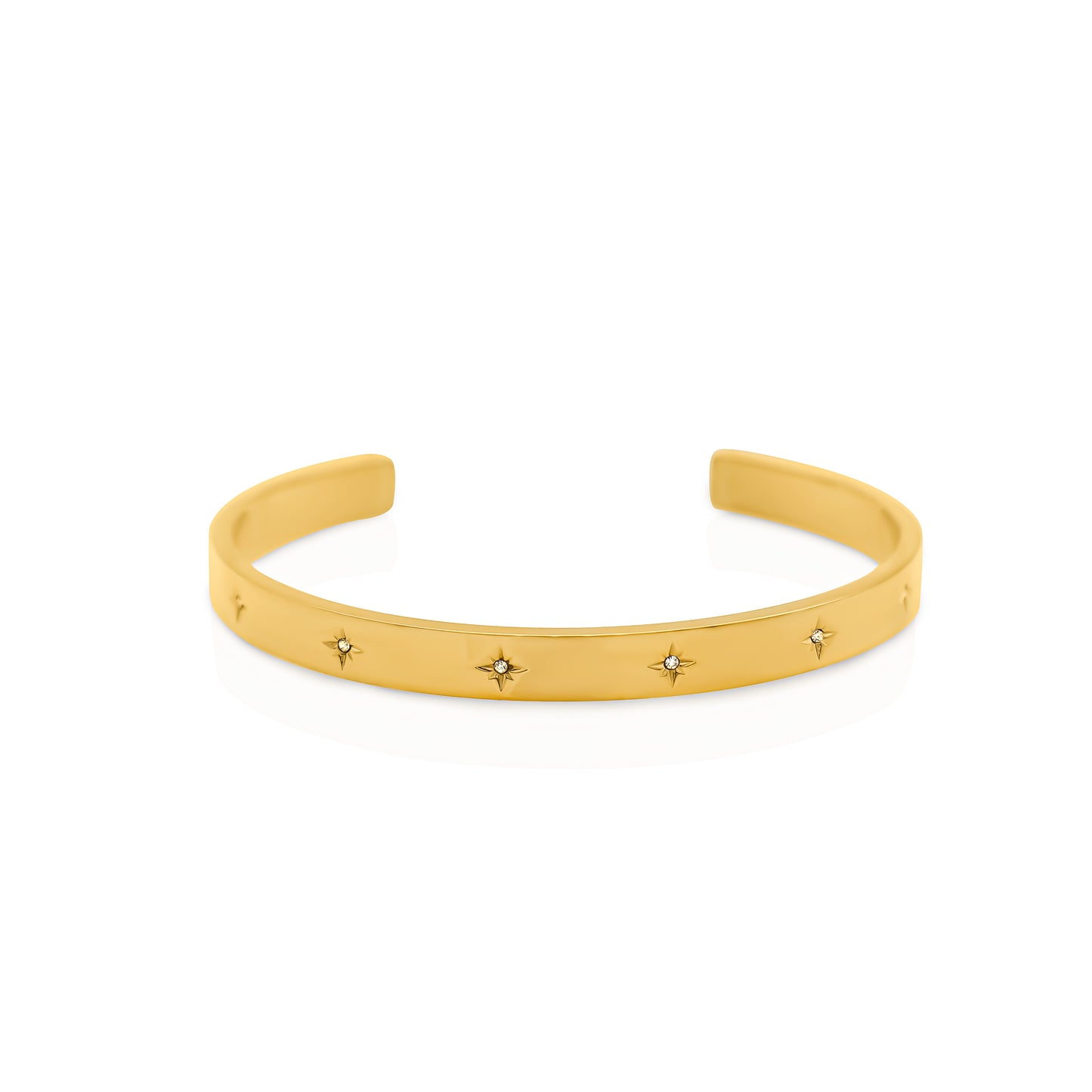 Starburst Gold Plated Bangle