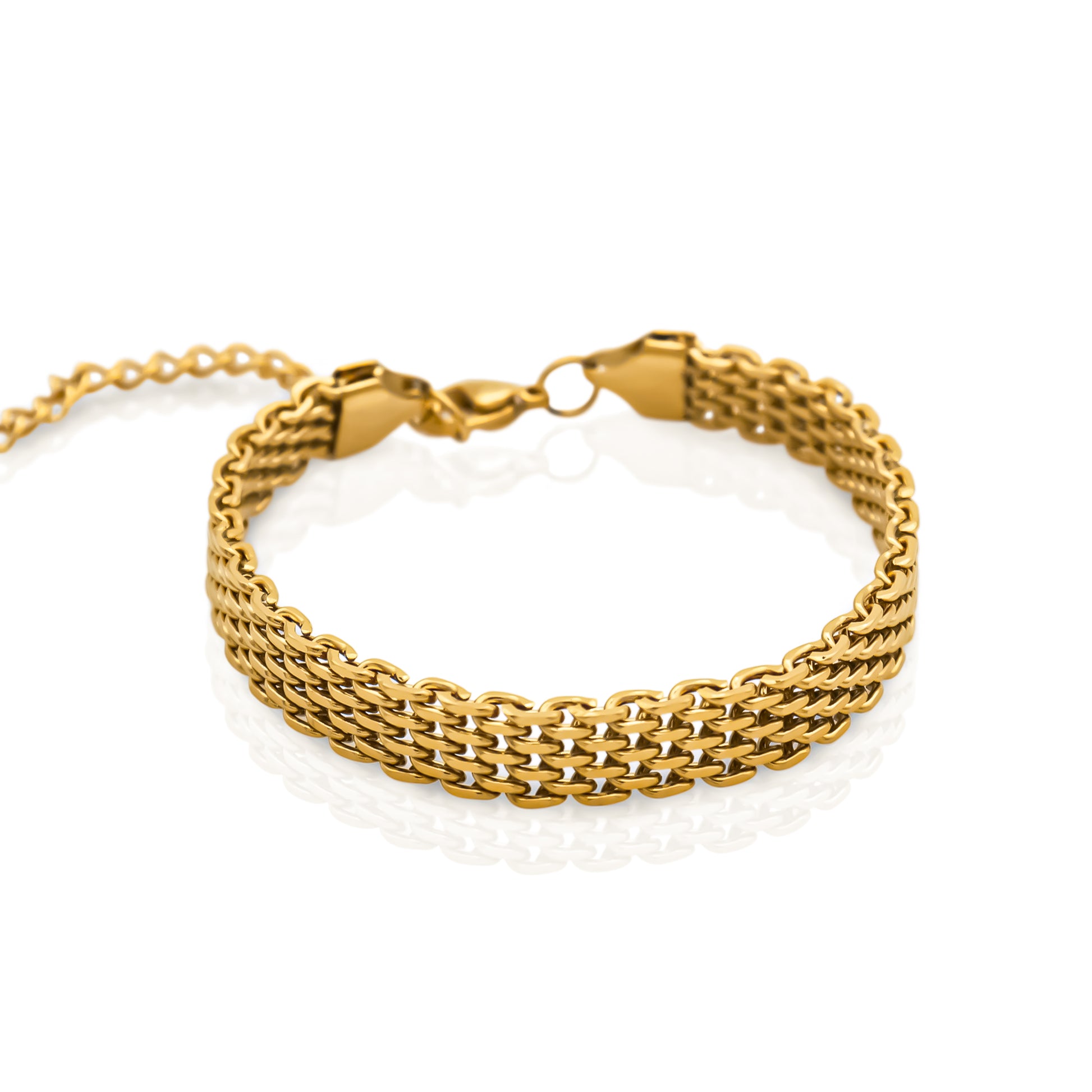 Somerset Mesh Gold Plated Bracelet