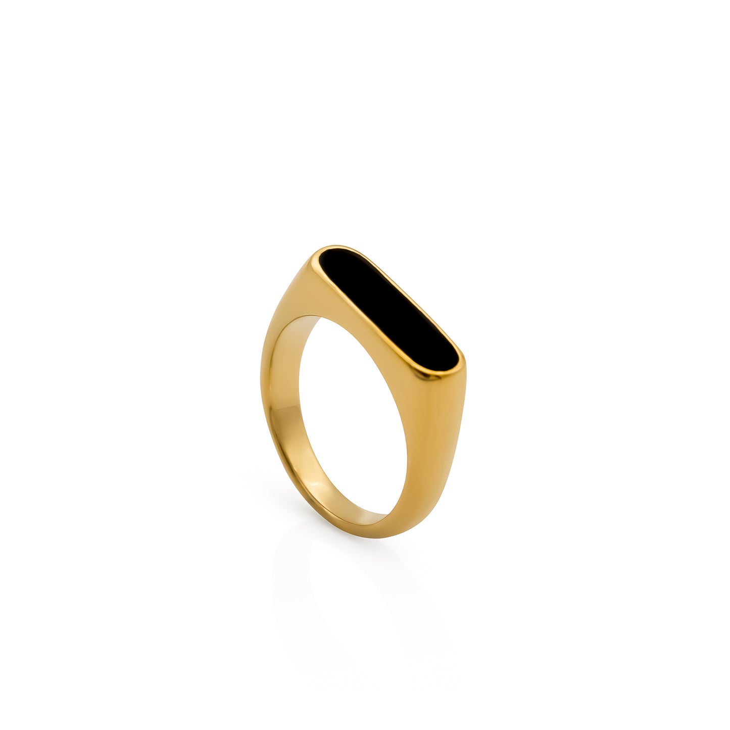 Noire Pax Unisex Gold Plated Ring