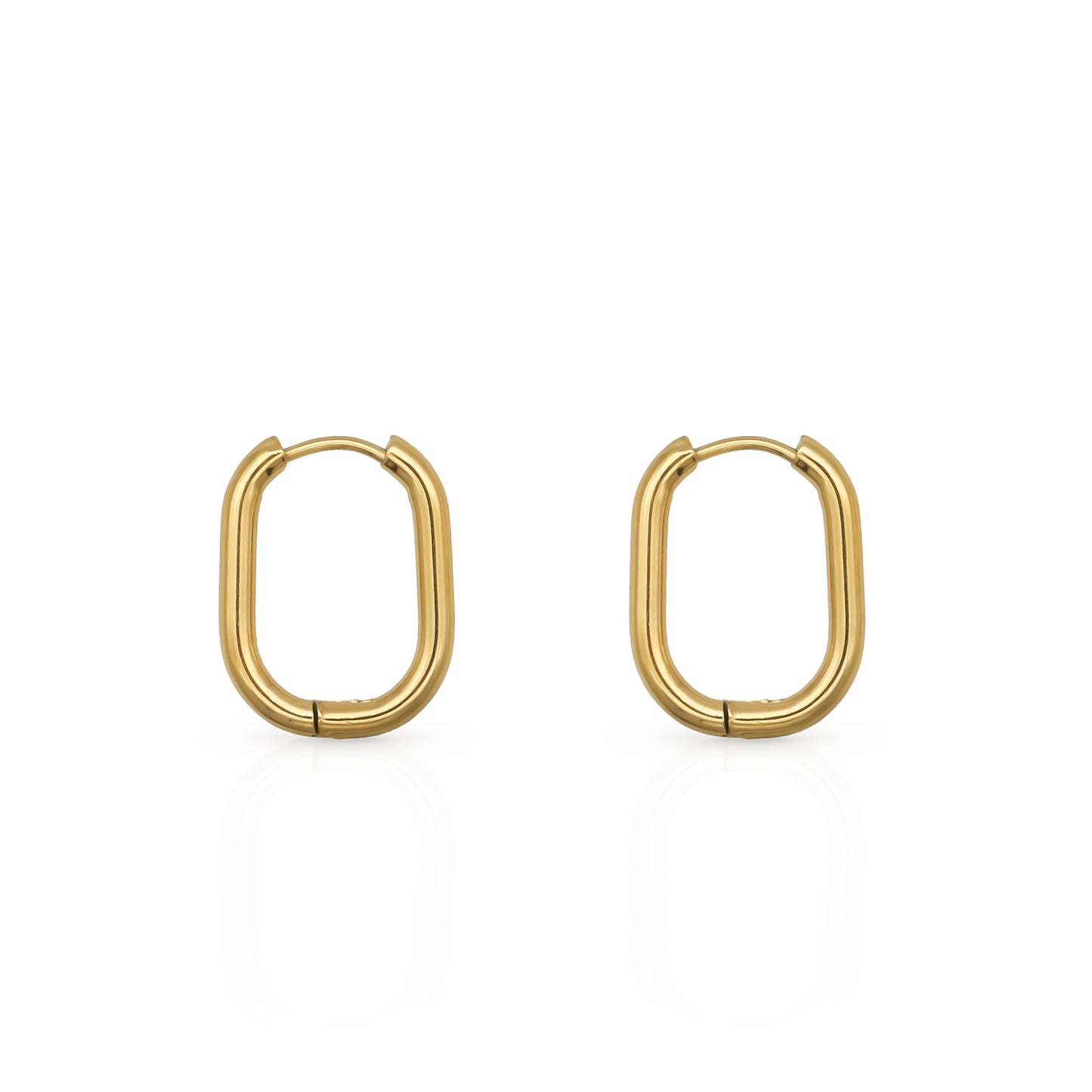 Oval Hoop Earrings