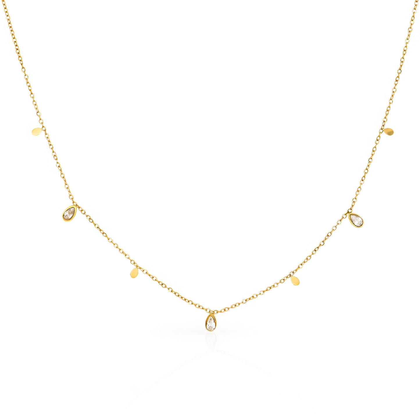 Crystal Drops Necklace