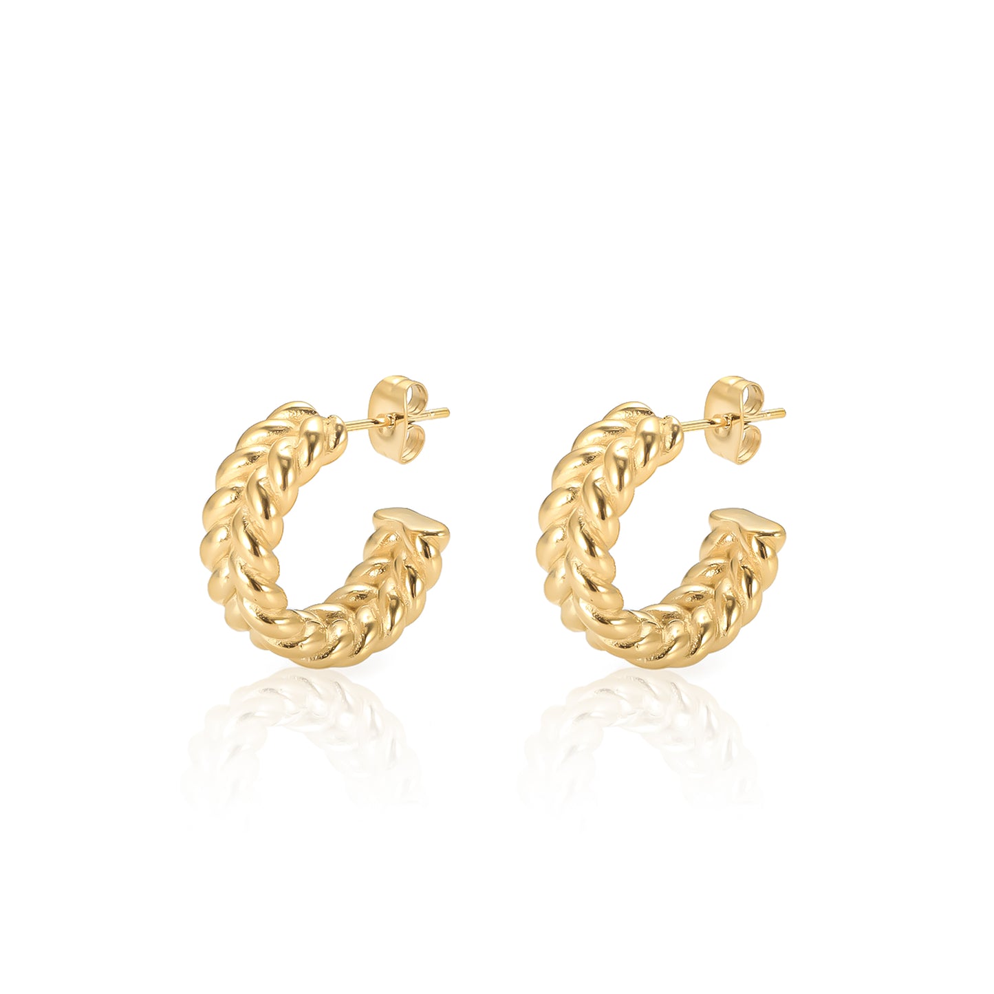 Braided Hoop Earrings