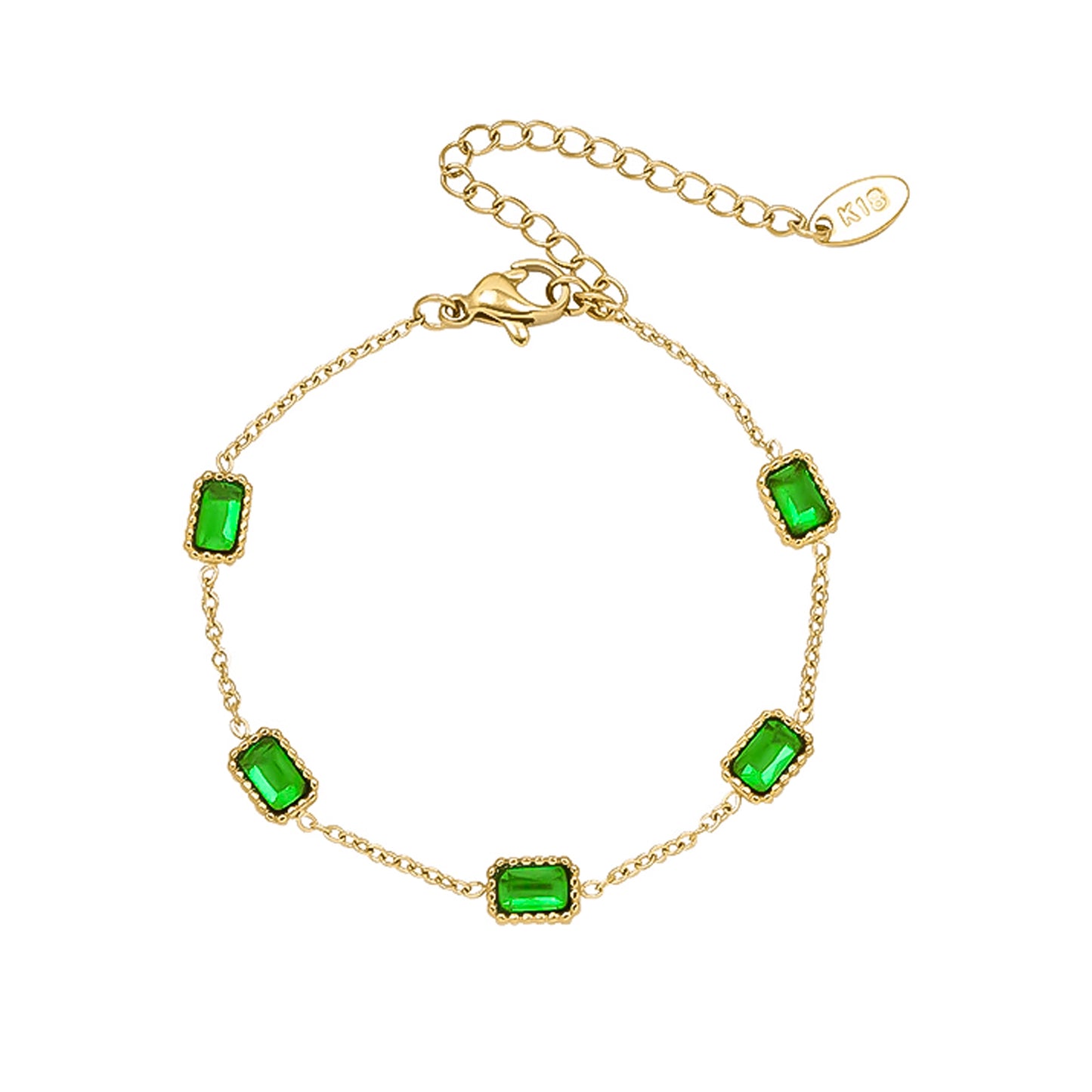 Emerald Stones Bracelet