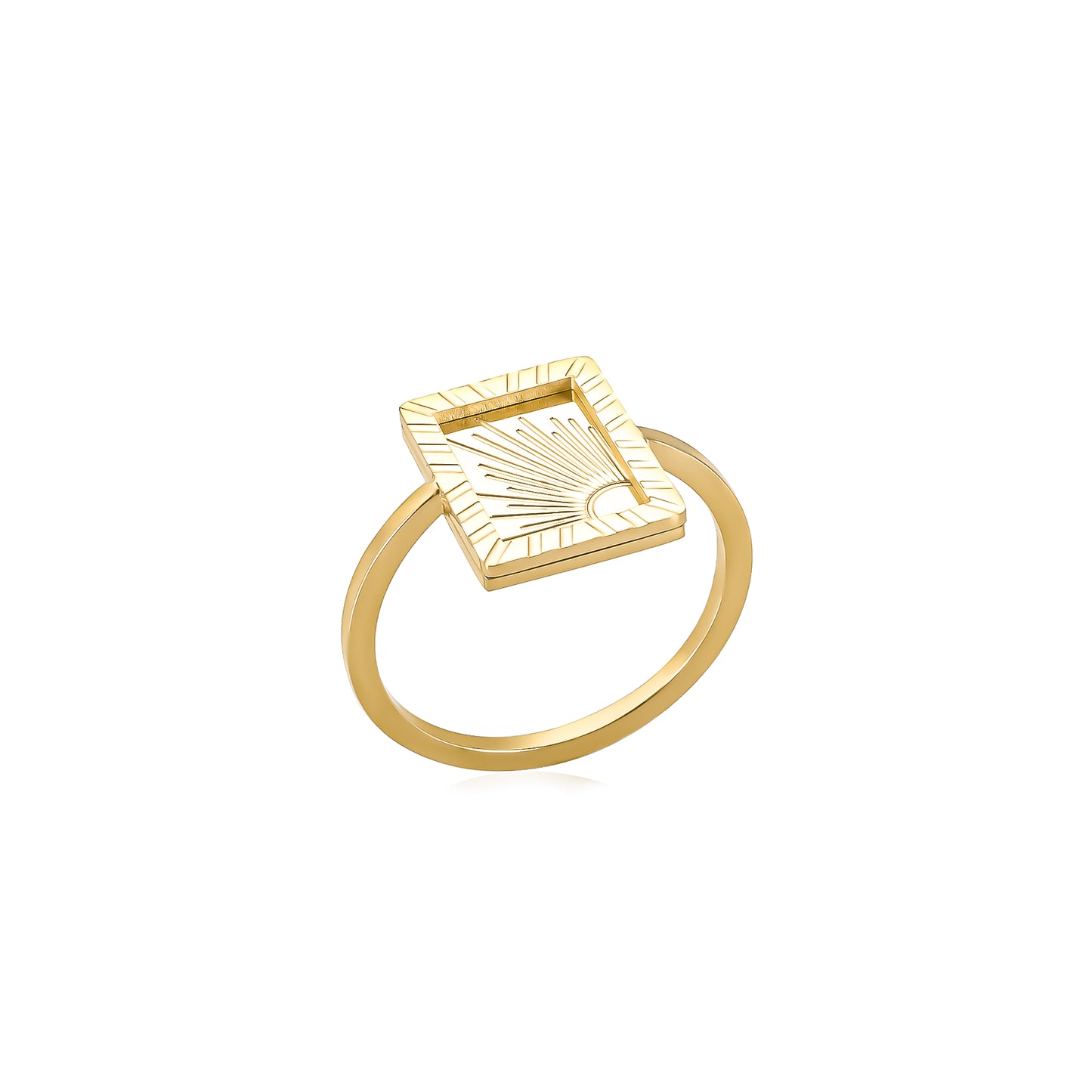Arinna Sunrise Gold Plated Ring