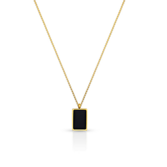 Jolie Noire Pendant Gold Plated Necklace