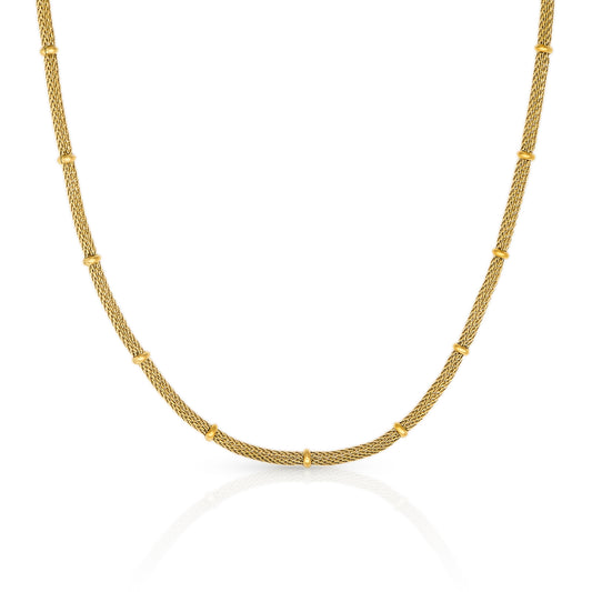 Chunky Satellite Gold Plated Necklace