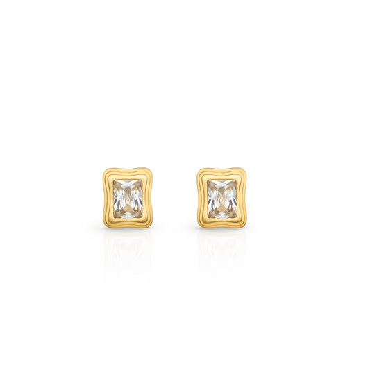 Ella Gem Gold Plated Earrings