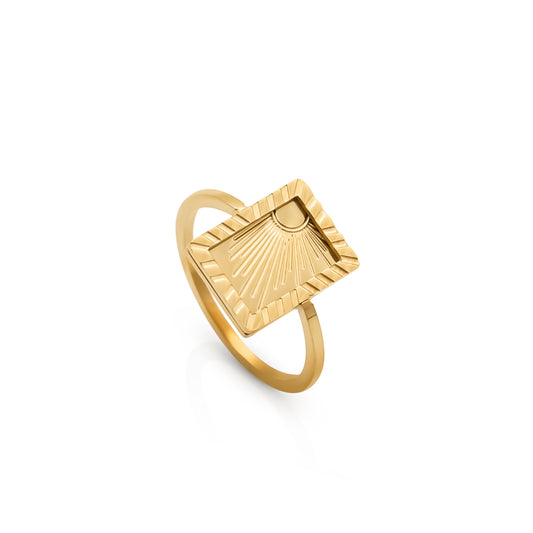 Rock N Jewels Arinna Sunrise Gold Plated Ring