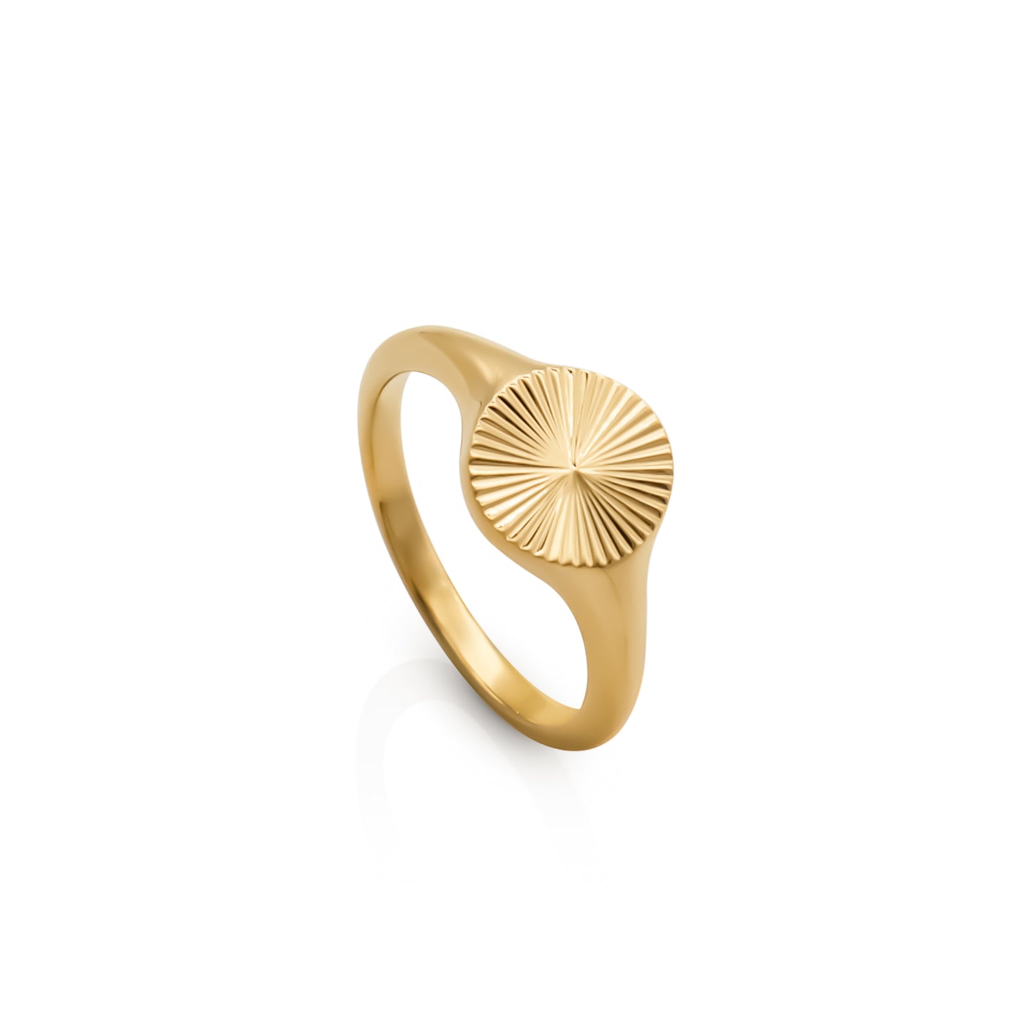 Solar Burst Gold Plated Ring