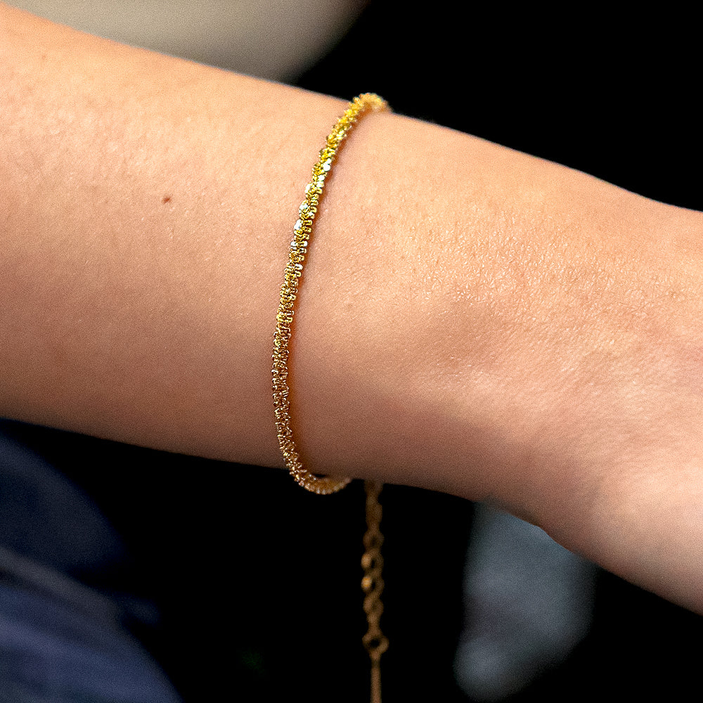 Tinsel Gold Plated Bracelet