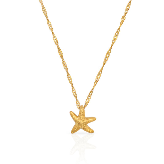 Ocean Starfish Gold Plated Necklace