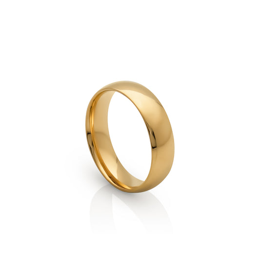 Chunky Plain Gold Plated Band