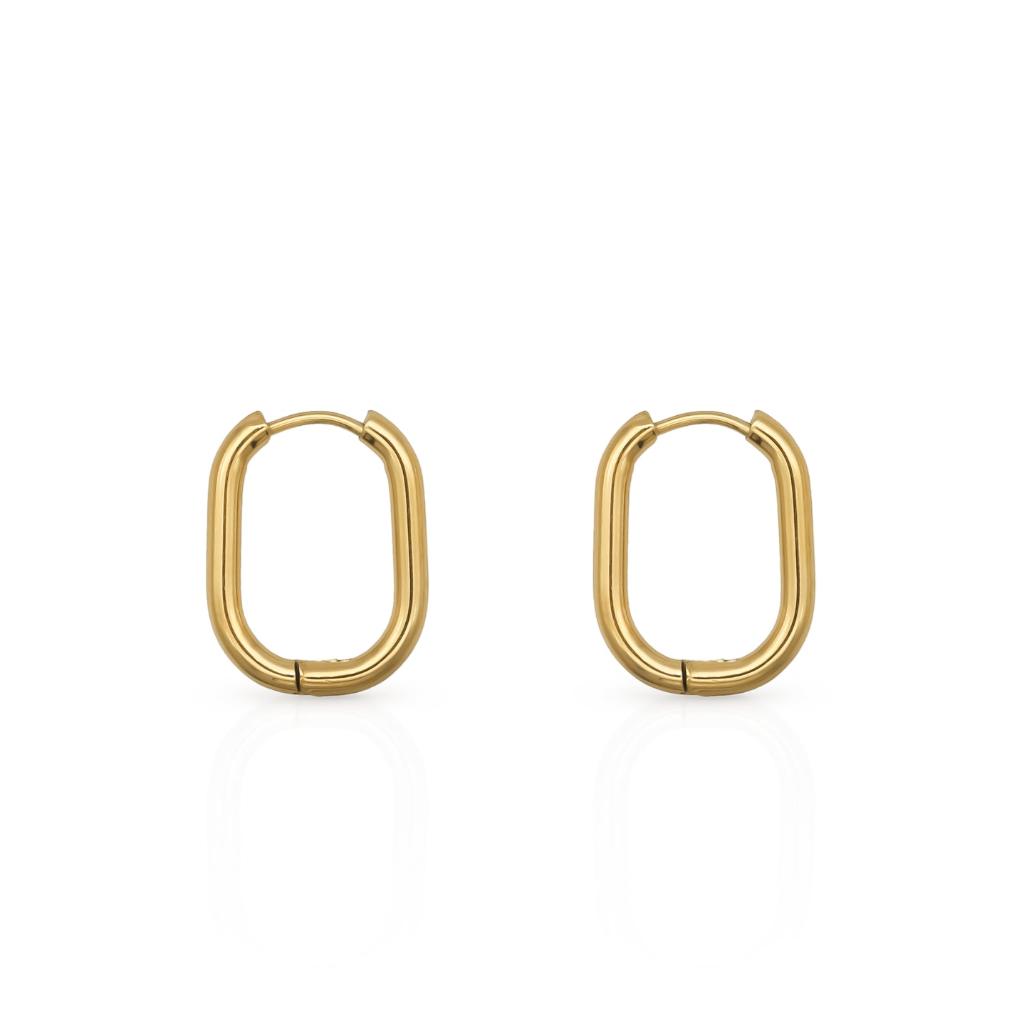 Oval Hoop Earrings