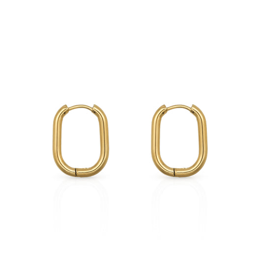 Oval Hoop Earrings