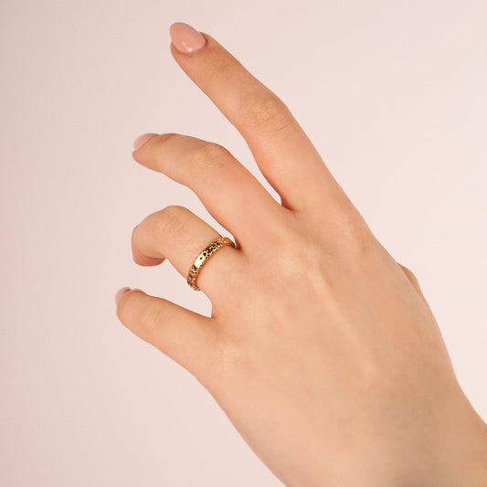 Textured Artisan Band Ring