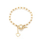 Heart Tag Pearl Bracelet