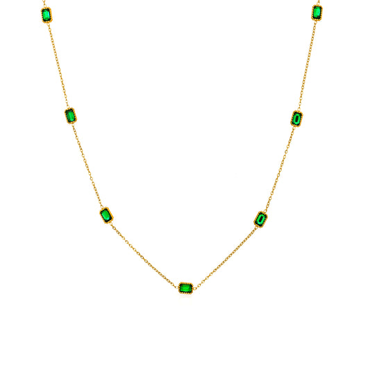 Emerald Stones Necklace