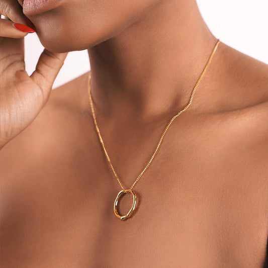 Hollow Circle Necklace