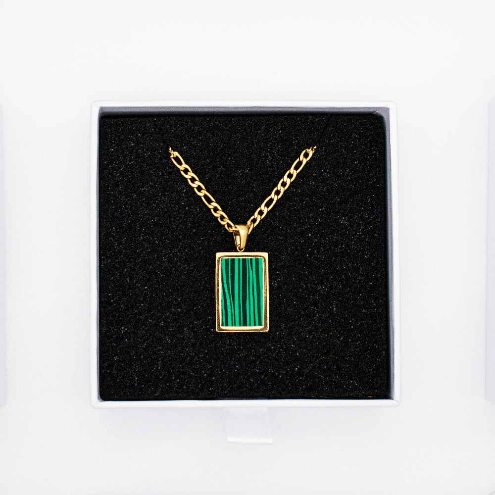 Malachite Pendant Necklace