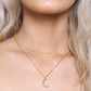 Textured Luna Necklace
