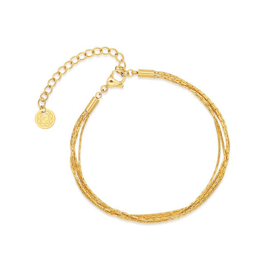 Multi Rope Gold Plated Bracelet